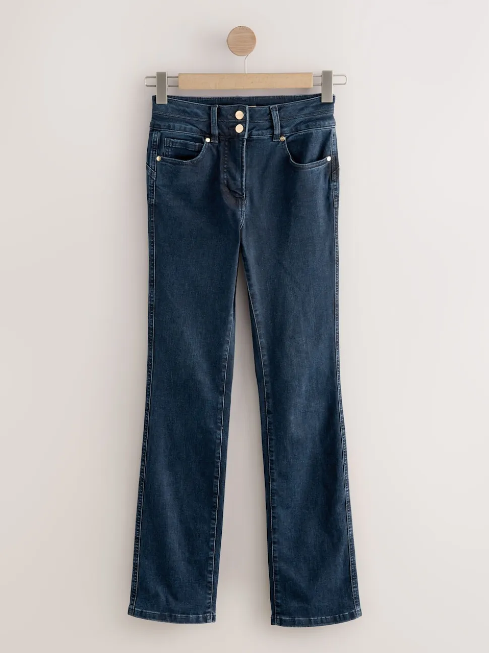 Dark Blue Denim Lift, Slim And Shape Bootcut Jeans