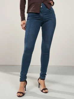 Dark Blue Denim Lift Slim And Shape Skinny Jeans
