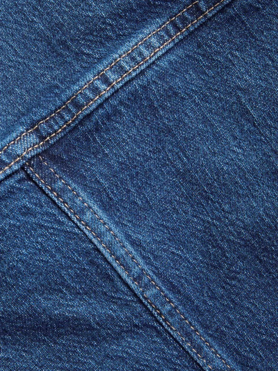 Dark Blue Fuller Bust Fitted Denim Jacket