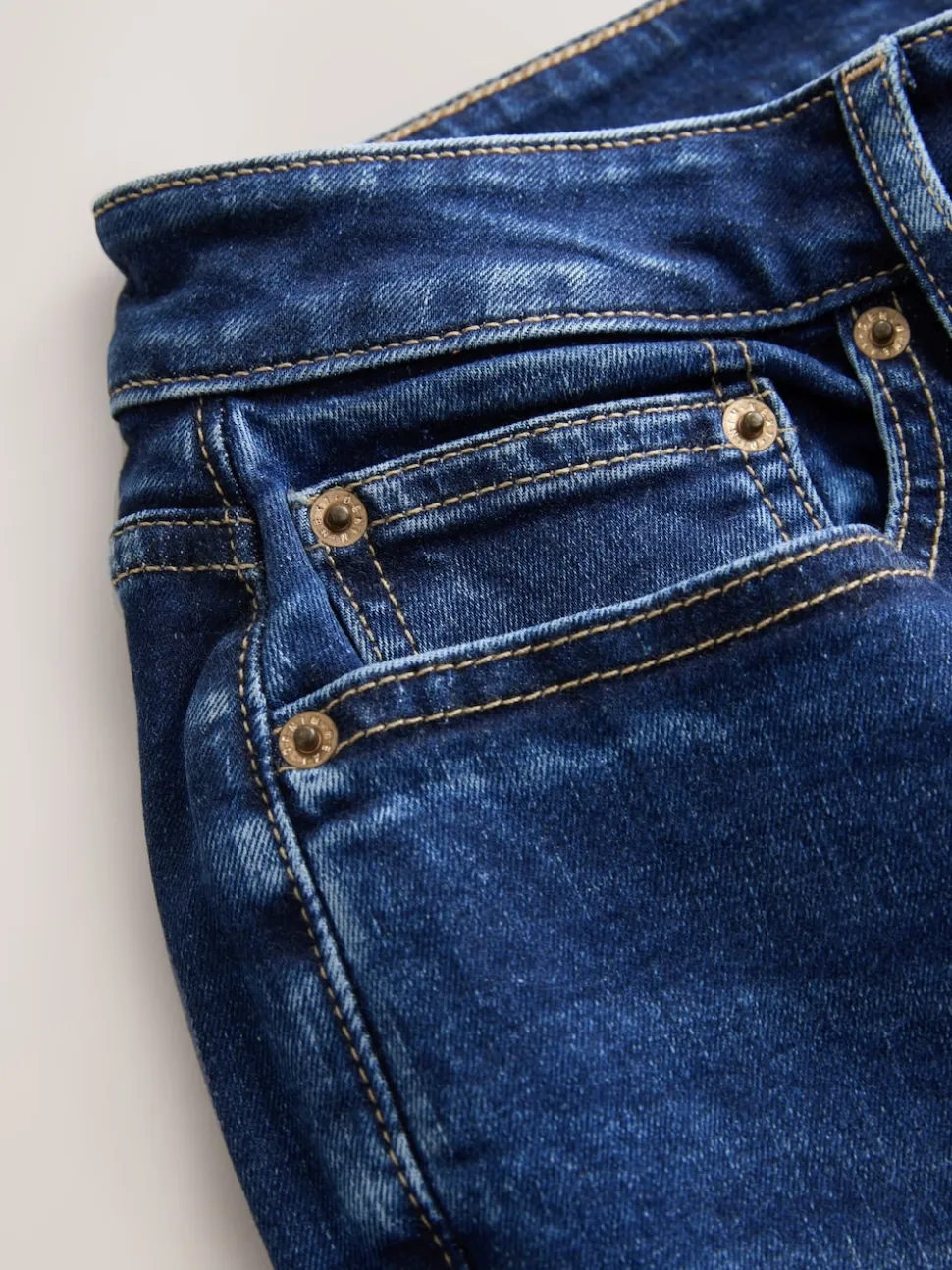 Dark Blue Hourglass Stretch Bootcut Denim Jeans