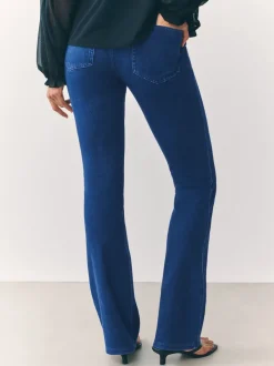 Dark Blue Jersey Bootcut Leggings