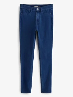 Dark Blue Jersey Denim Leggings