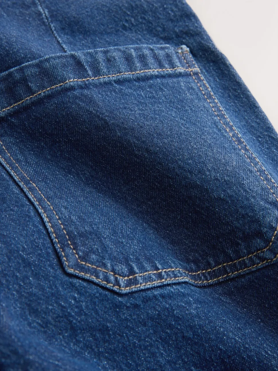 Dark Blue N Premium High Rise Patch Pocket Comfort Stretch Wide Leg Jeans