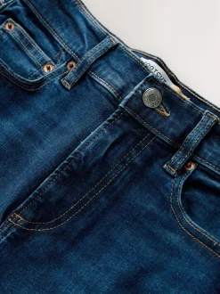 Denim Dark Blue Mid Rise Stretch Bootcut Jeans
