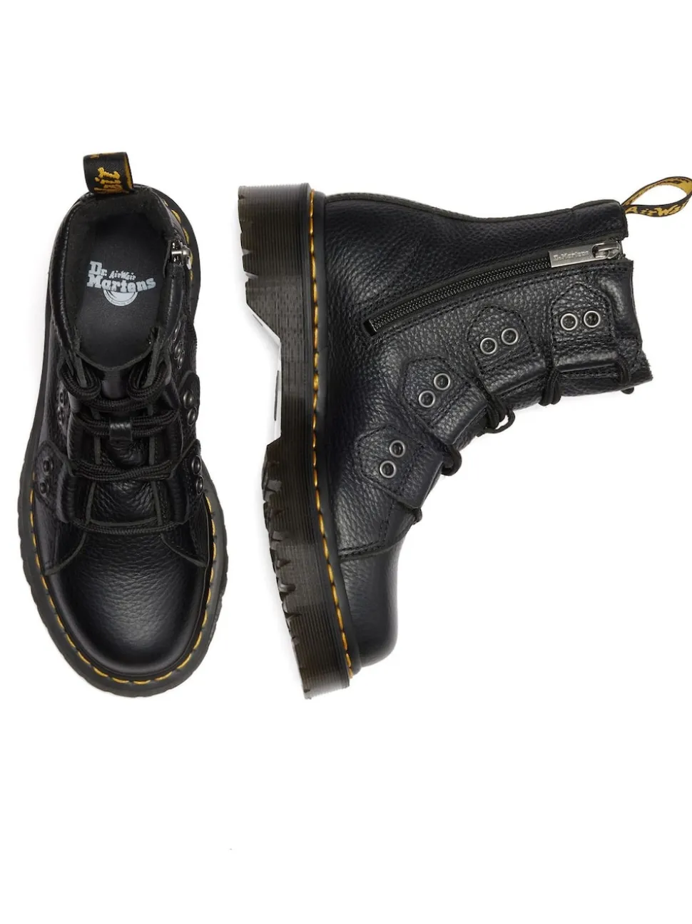 Dr. Martens Black 1460 Bex Ltt Milled Nappa Boots