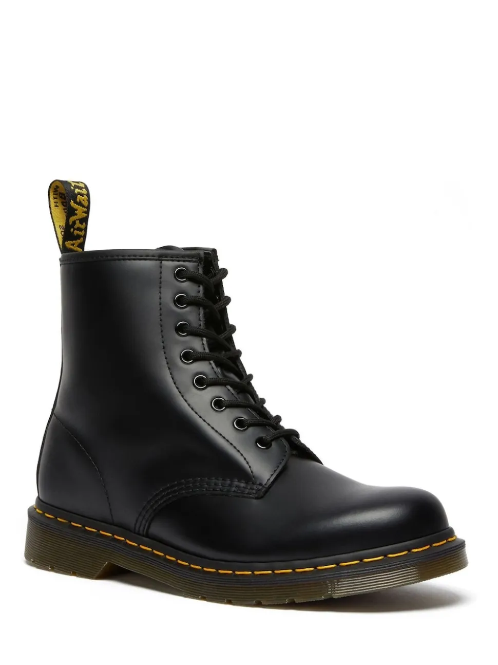 Dr. Martens Black 1460 Smooth Lace-Up Unisex Leather Boots