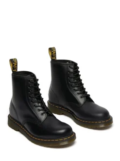 Dr. Martens Black 1460 Smooth Lace-Up Unisex Leather Boots