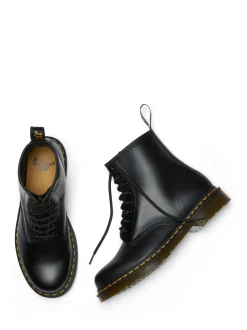 Dr. Martens Black 1460 Smooth Lace-Up Unisex Leather Boots