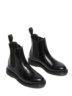 Dr. Martens Black Flora Polished Smooth Chelsea Boots