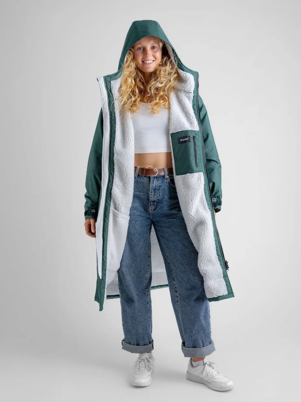 dryrobe Green Advance Adult Long Sleeve Changing Robe