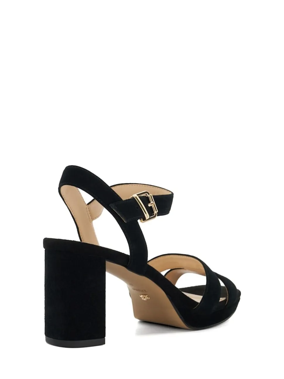 Dune London Black Manifesting Mini Platform Sandals