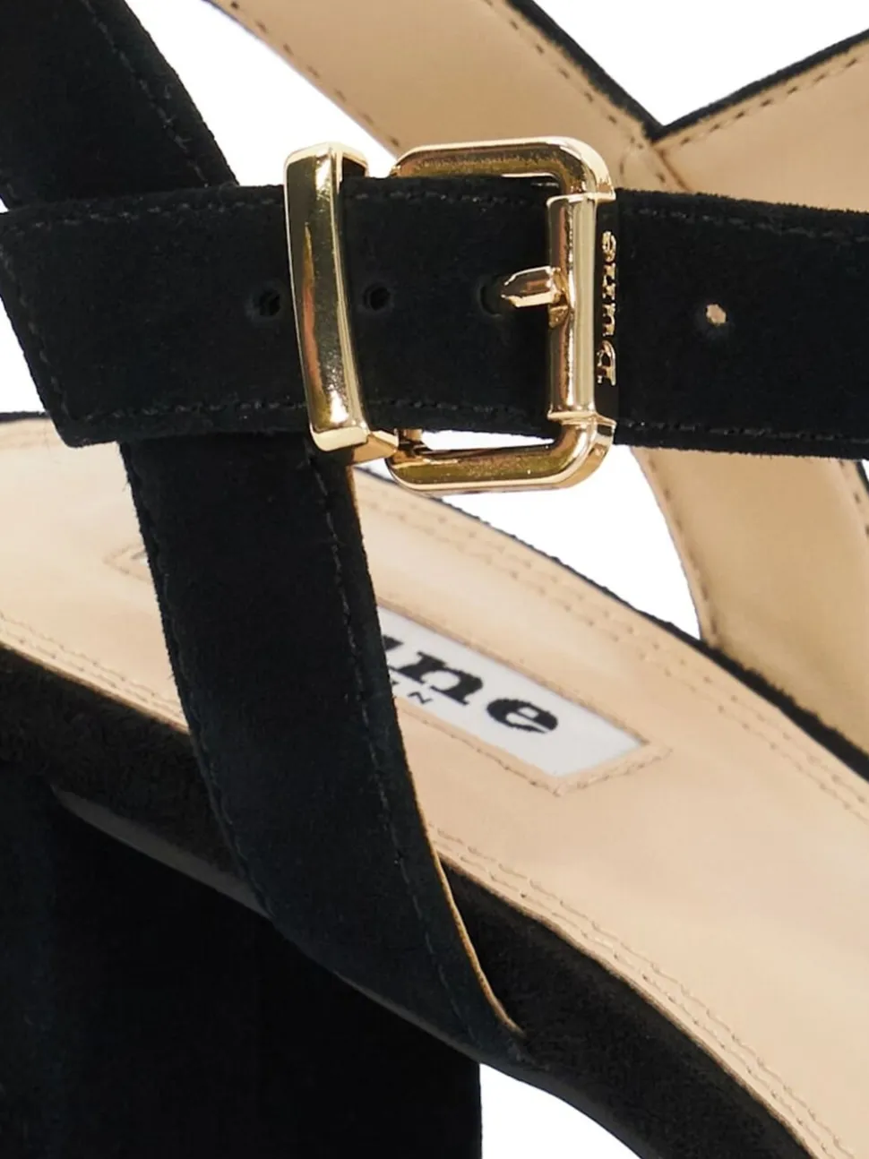 Dune London Black Manifesting Mini Platform Sandals