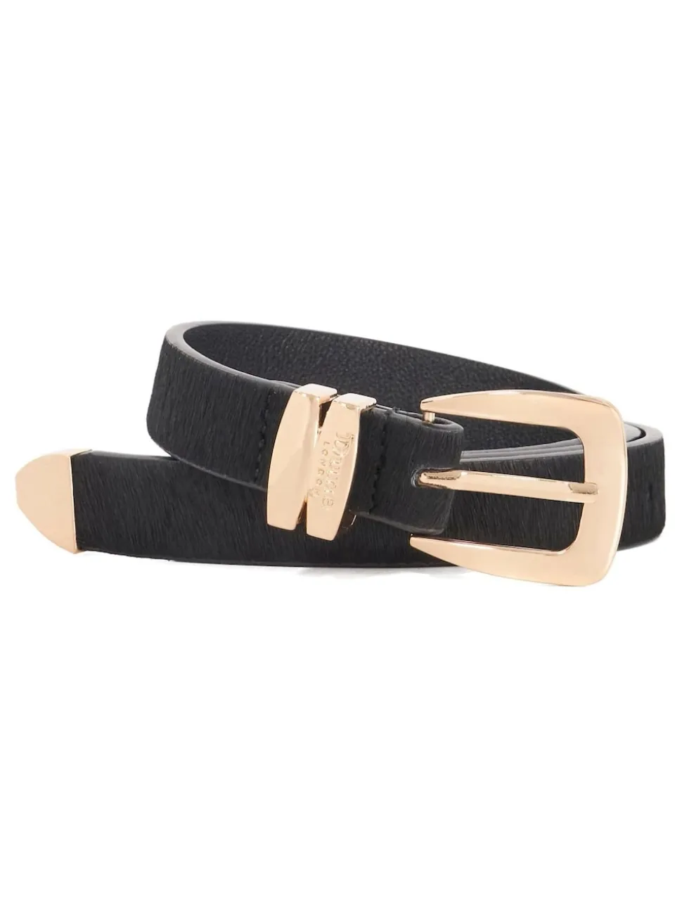 Dune London Black Niah Belt