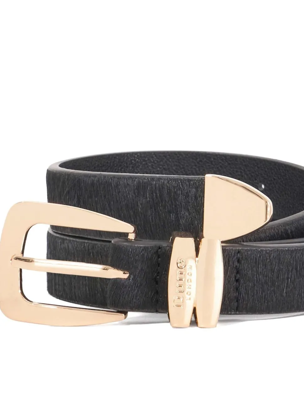Dune London Black Niah Belt