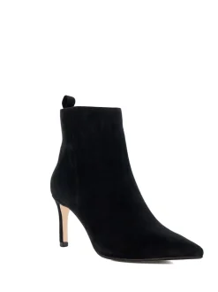 Dune London Black Standard Fit Obsessively Mid Set Back Point Heeled Ankle Boots