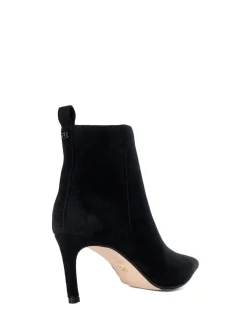 Dune London Black Standard Fit Obsessively Mid Set Back Point Heeled Ankle Boots