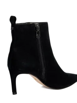 Dune London Black Standard Fit Obsessively Mid Set Back Point Heeled Ankle Boots