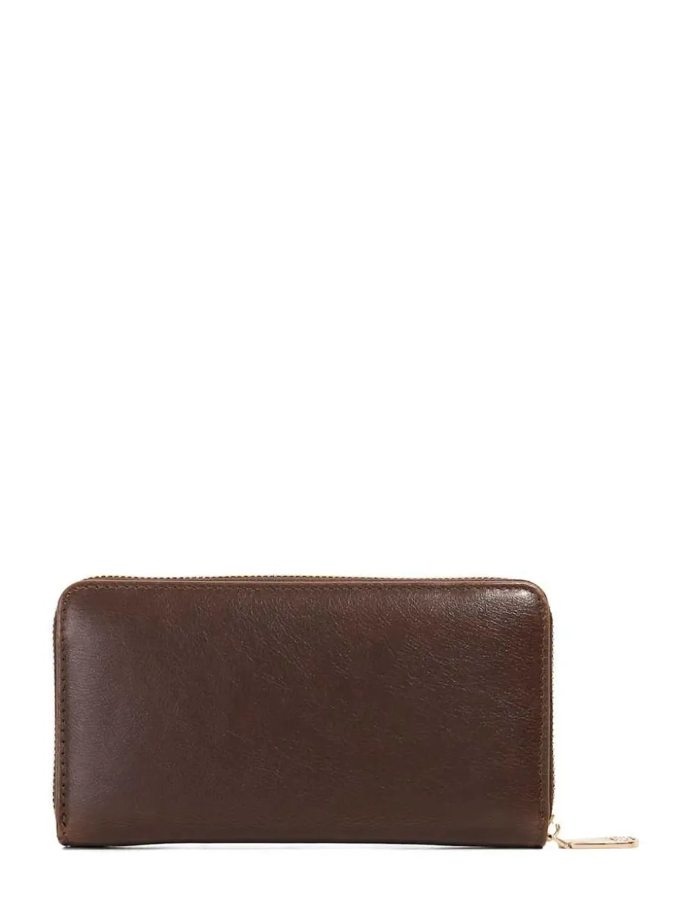 Dune London Brown Chrome Kelbey Zip Around Long Purse
