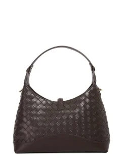 Dune London Brown Dorset Medium Turnlock Shoulder Bag