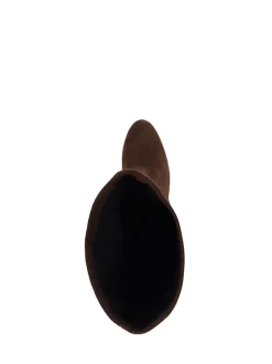 Dune London Brown Standard Fit Simple Stretch Knee High Boots