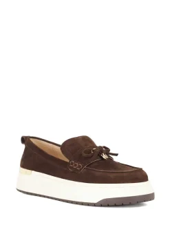 Dune London Dark Brown Glide Sport Sole Loafers