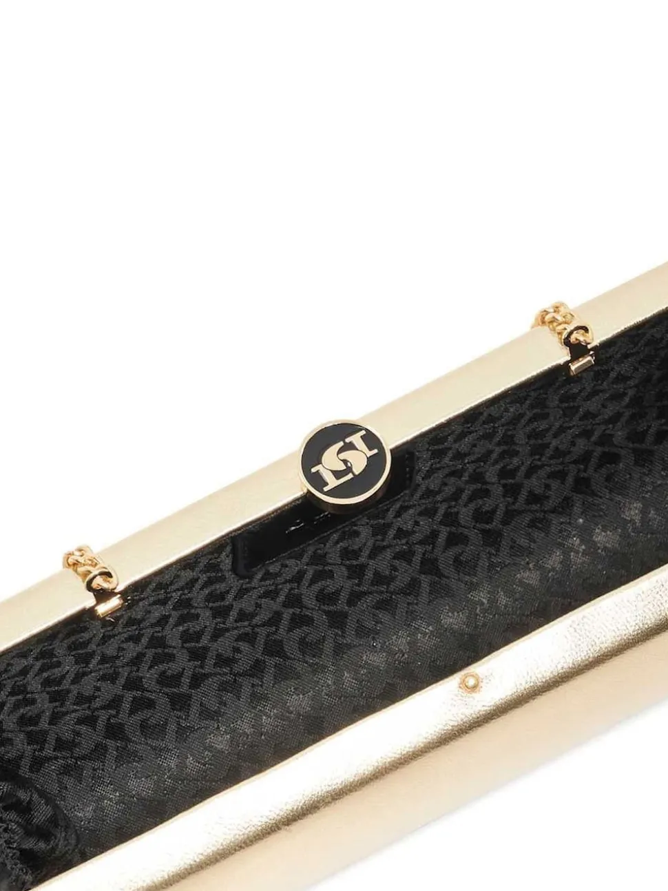 Dune London Gold Belinda Tear Drop Clutch