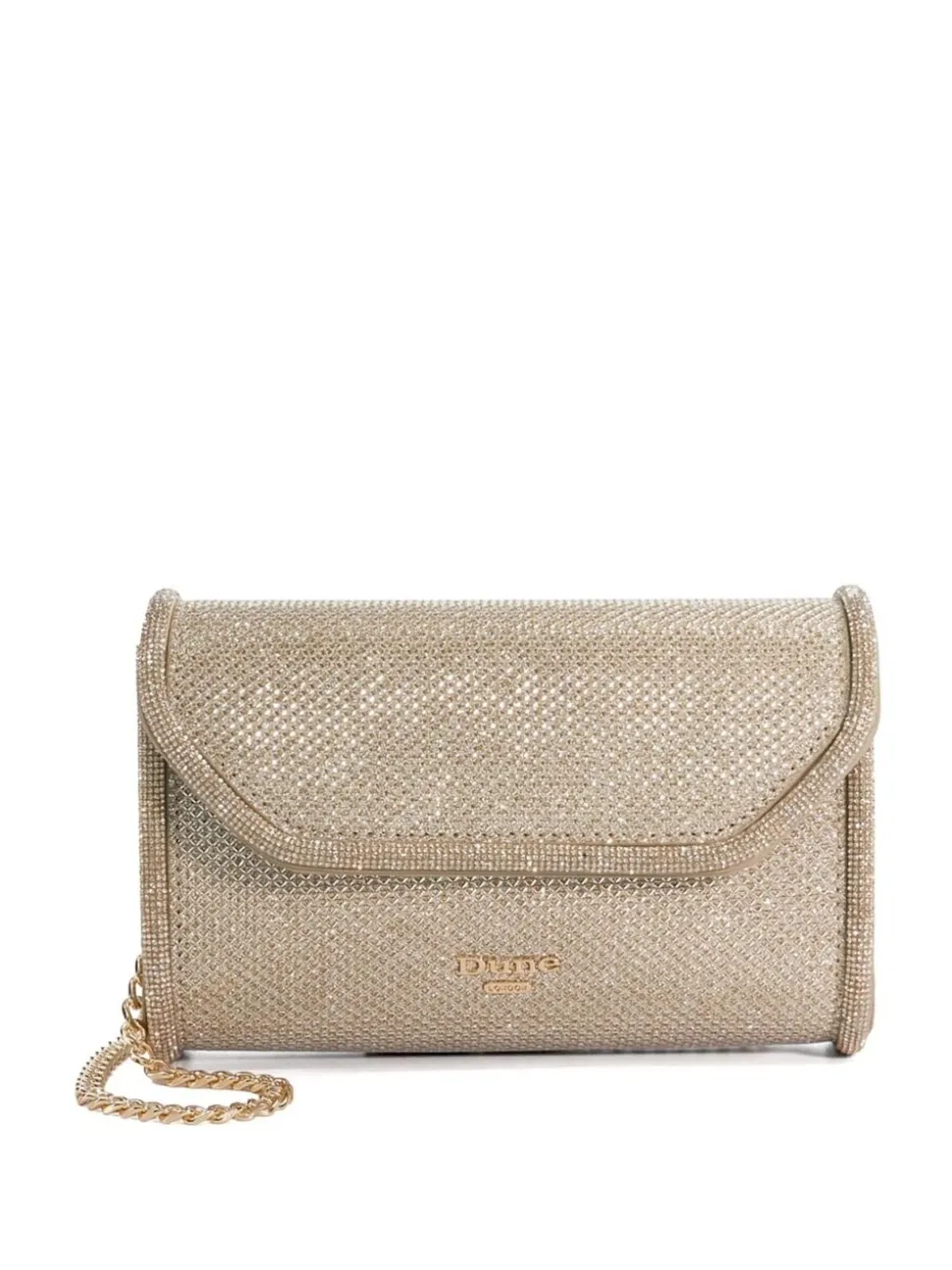 Dune London Gold Bellini Border Foldover Clutch