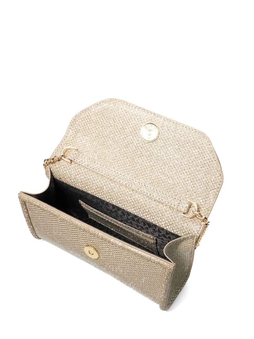 Dune London Gold Bellini Border Foldover Clutch