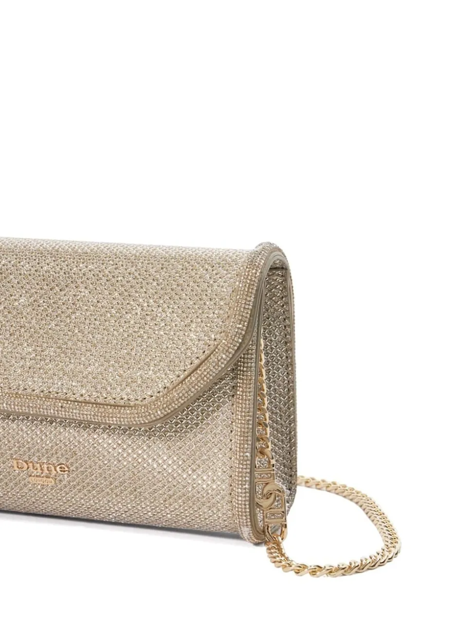 Dune London Gold Bellini Border Foldover Clutch