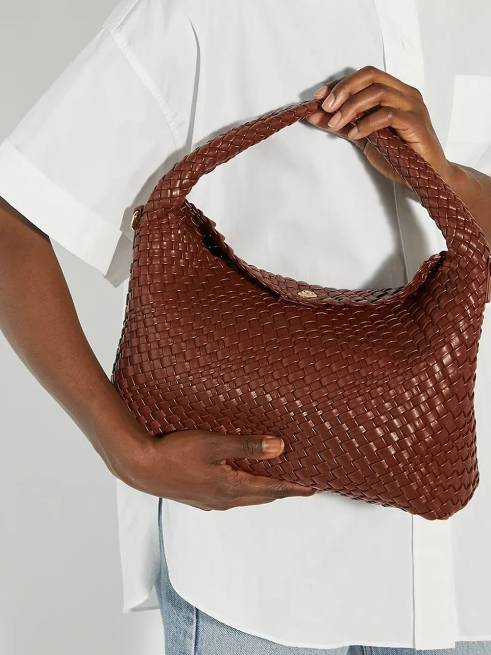 Dune London Natural Deliberate Large Woven Bag