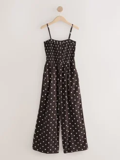 Ecru Bandeau Jumpsuit with Linen