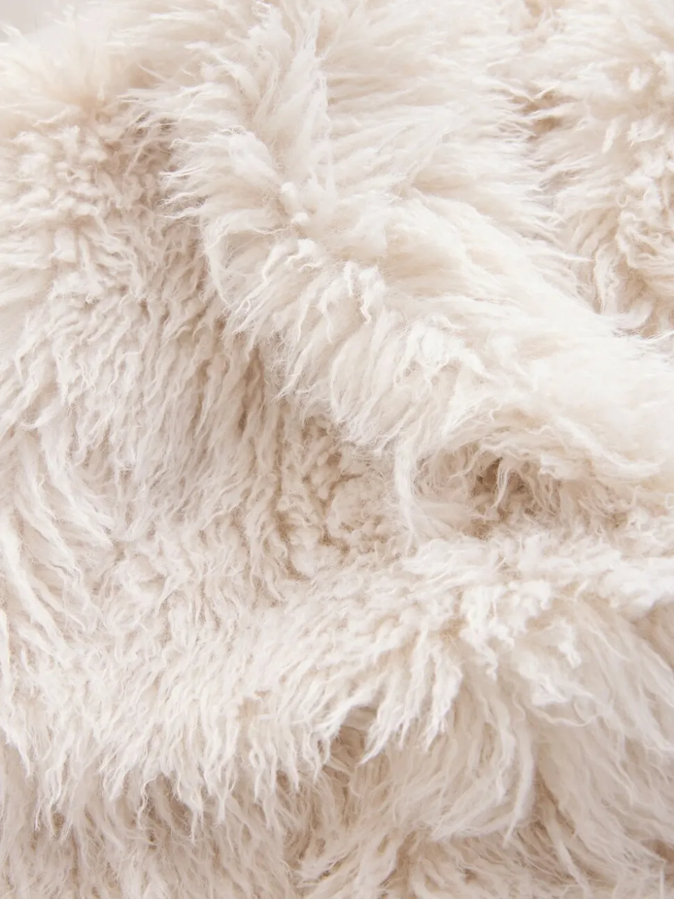 Ecru Faux Fur Gilet