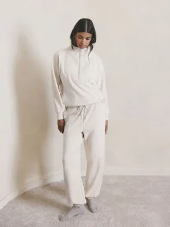 Ecru Fleece Joggers