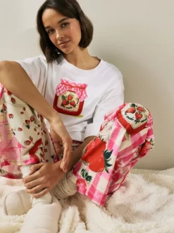 Ecru Jam Short Sleeve Pyjamas