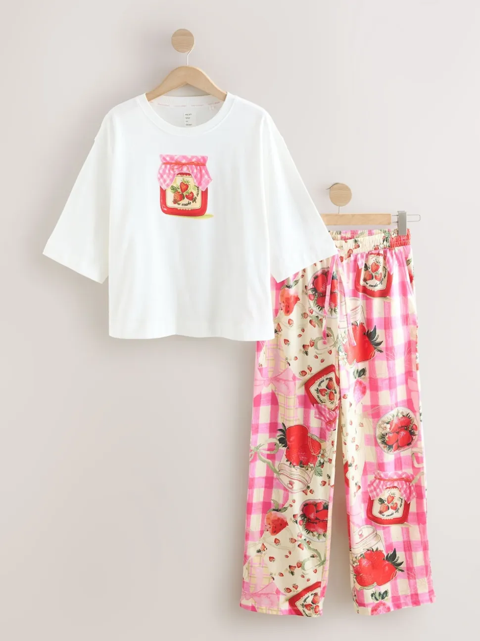 Ecru Jam Short Sleeve Pyjamas