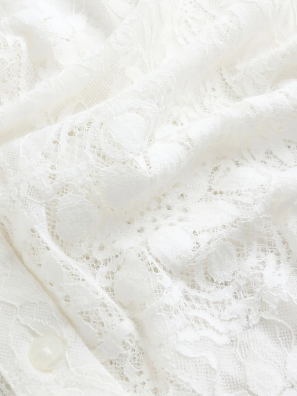 Ecru Lace Half Sleeve Blouse
