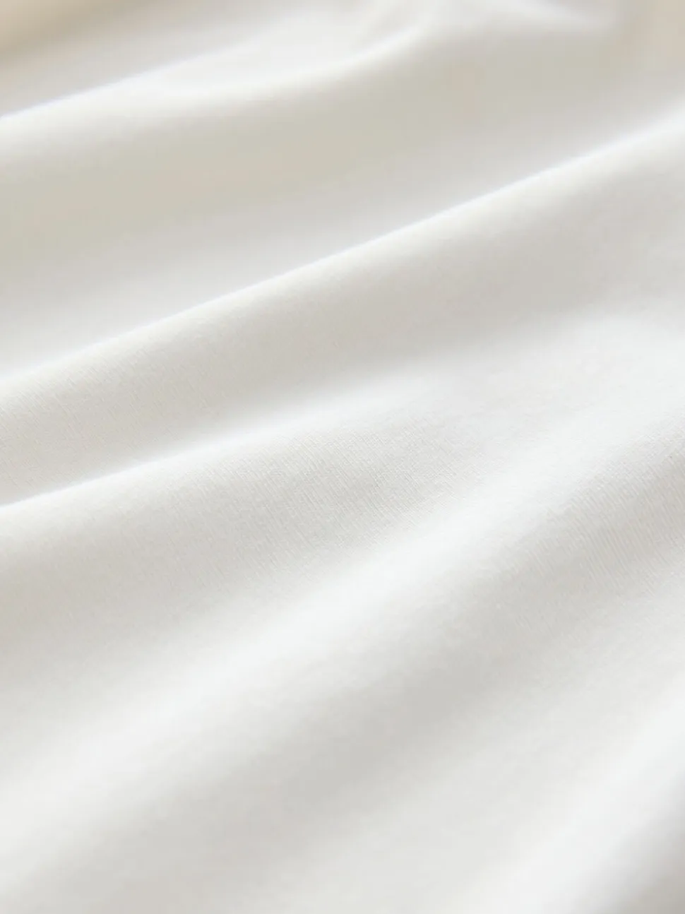 Ecru Long Sleeve Boat Neck T-Shirt