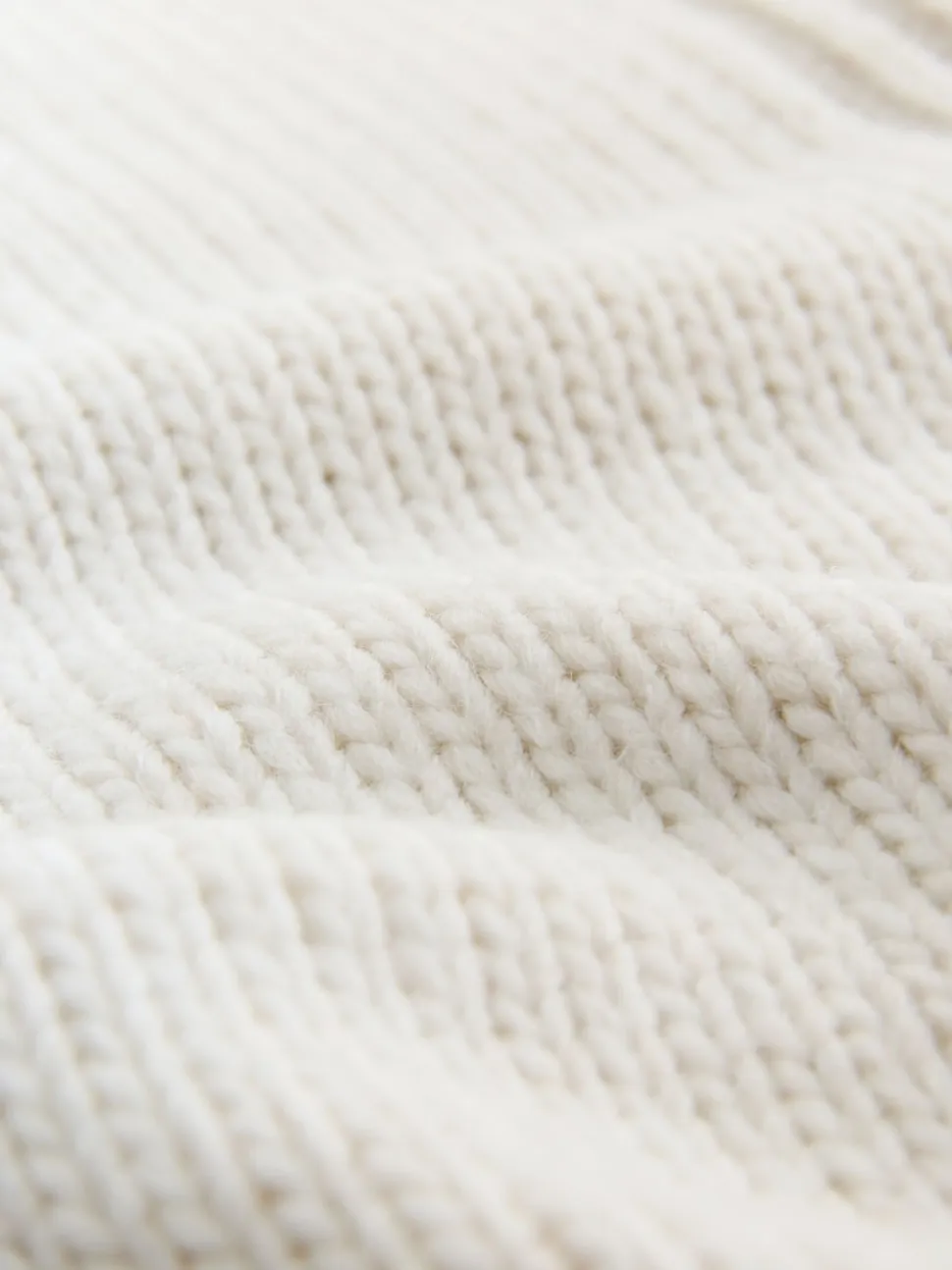 Ecru V-Neck Knitted Shirt Layer Look Jumper