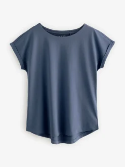 Ecru/Taupe/Brown/Blue/Yellow Cap Sleeve T-Shirts 5 Pack