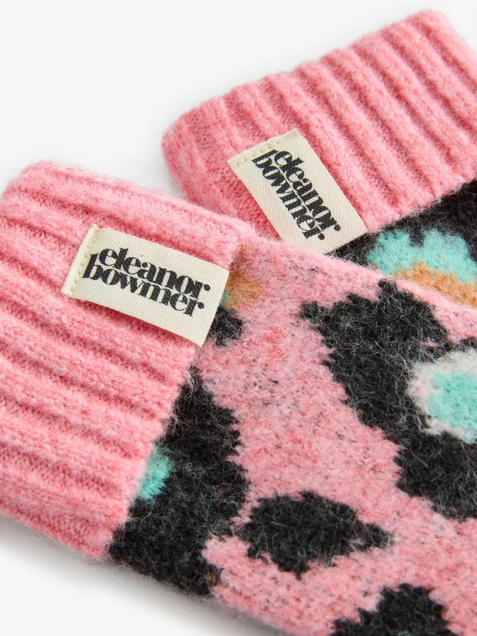Eleanor Bowmer Checkerboard Lips Mittens
