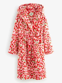 Eleanor Bowmer Leopard Print Fleece Robe