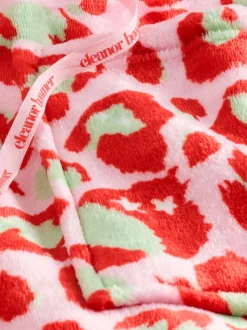 Eleanor Bowmer Leopard Print Fleece Robe