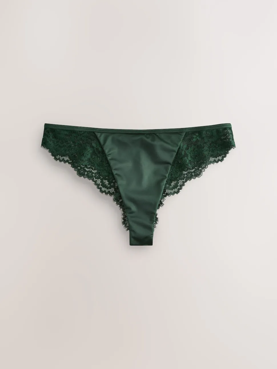 Emerald Green Lace Bow Back Knickers