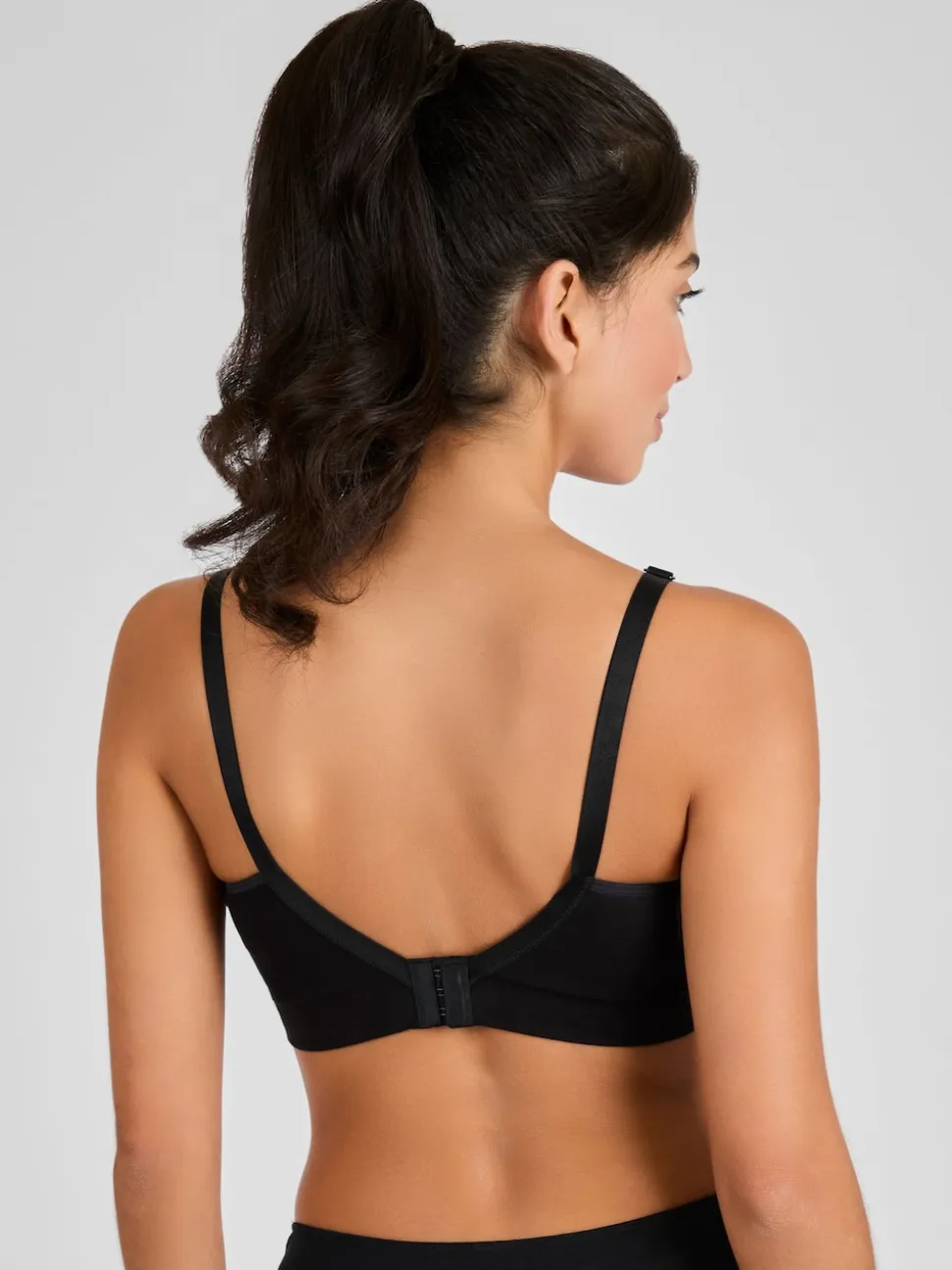 Emma Jane Black and White 2-Pack Cotton Seamless Nursing Bras