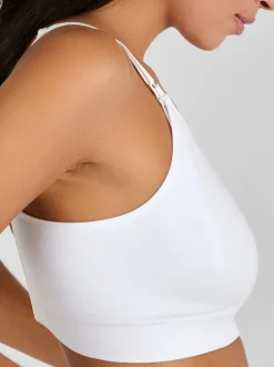 Emma Jane Black and White 2-Pack Cotton Seamless Nursing Bras