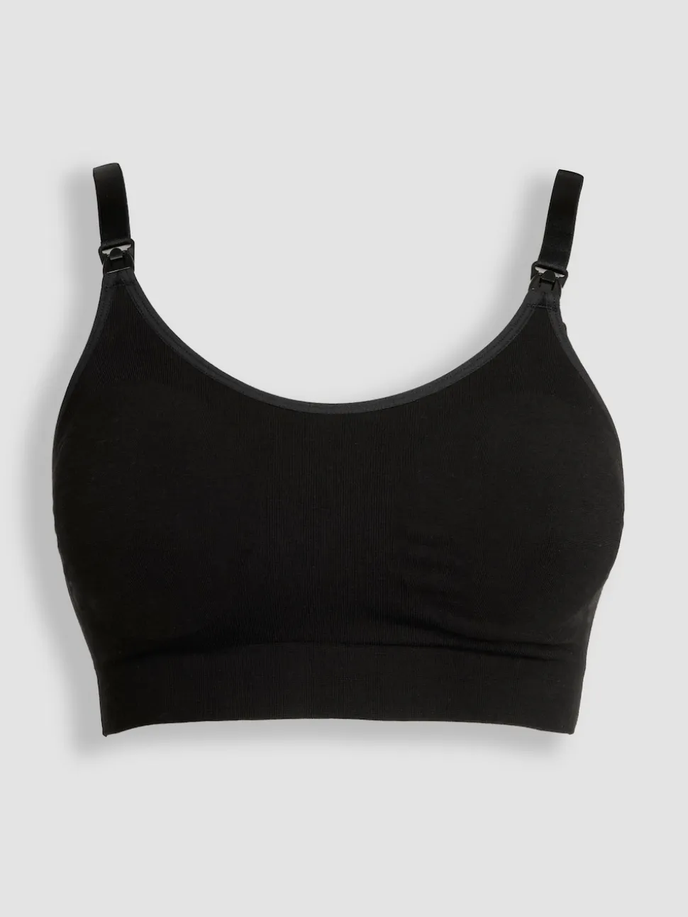 Emma Jane Black and White 2-Pack Cotton Seamless Nursing Bras