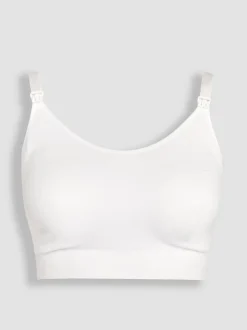 Emma Jane Black and White 2-Pack Cotton Seamless Nursing Bras