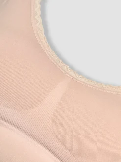 Emma-Jane Pink Lace Trim Seamless Maternity & Nursing Bra