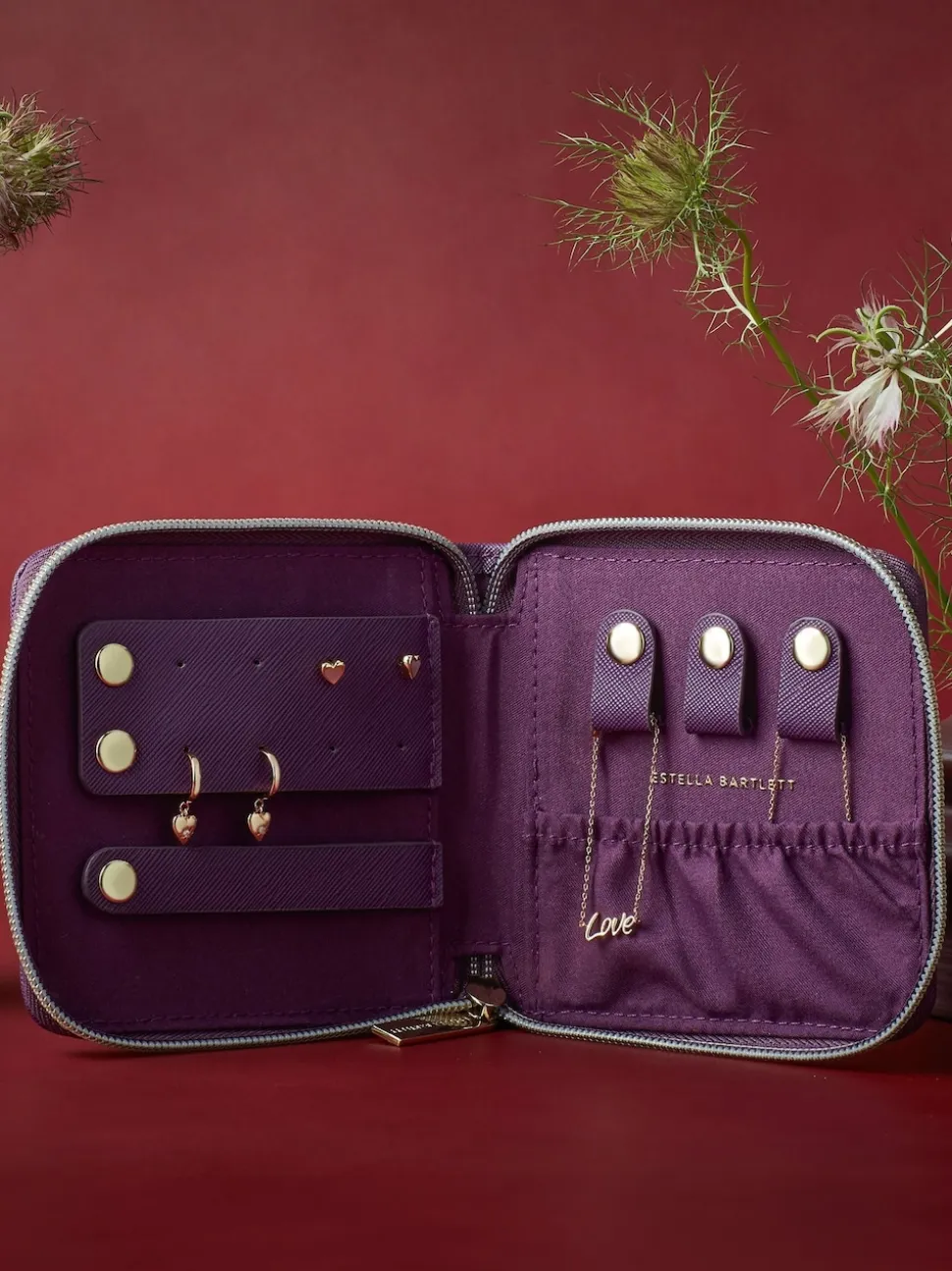 Estella Bartlett Purple Square Jewellery Purse