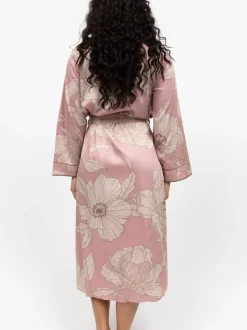 Fable and Eve Pink Long Sleeve Dressing Gown